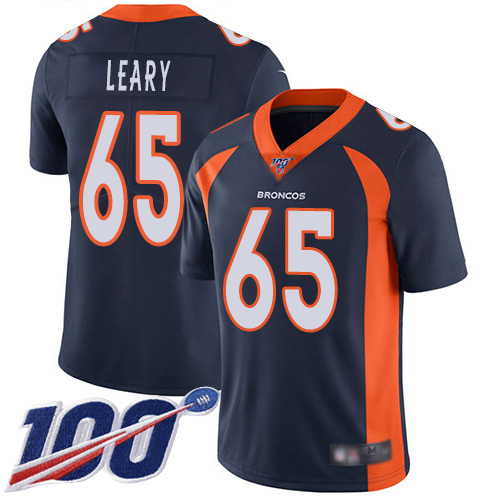 Men Denver Broncos #65 Ronald Leary Navy Blue Alternate Vapor Untouchable Limited Player 100th Season Football NFL Jersey->denver broncos->NFL Jersey